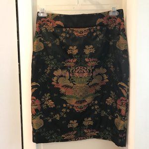 CAbi Floral Tapestry Skirt